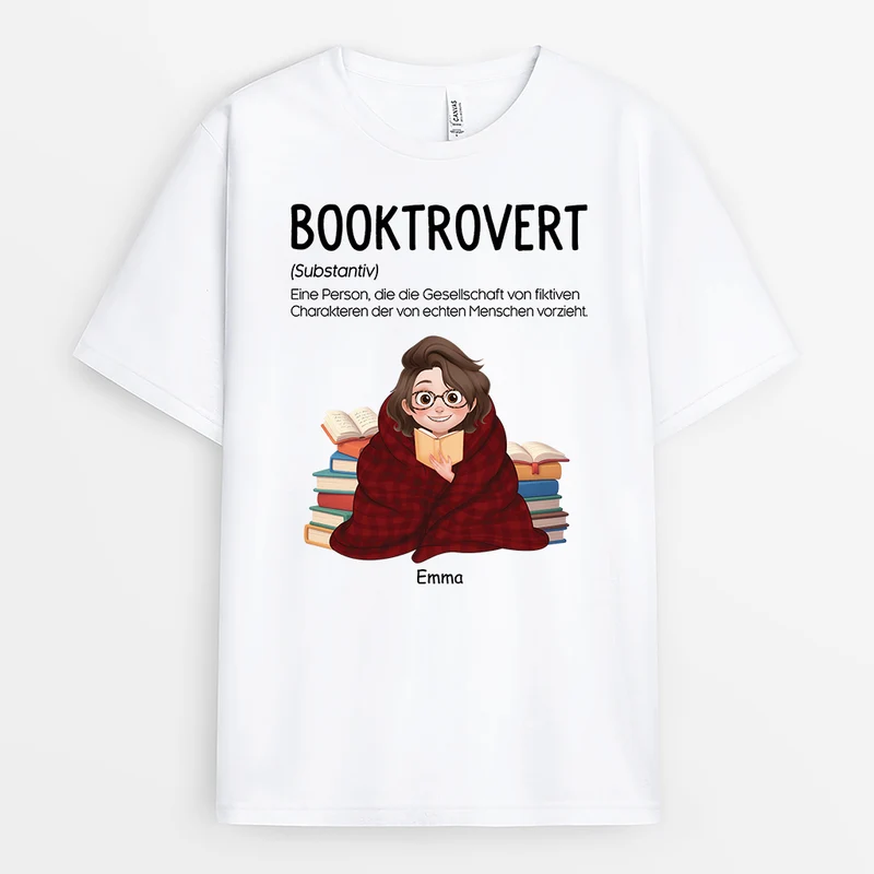 Booktrovert Bedeutung - Personalisierte Geschenke Für Leseratten Männer & Frauen | T Shirts
