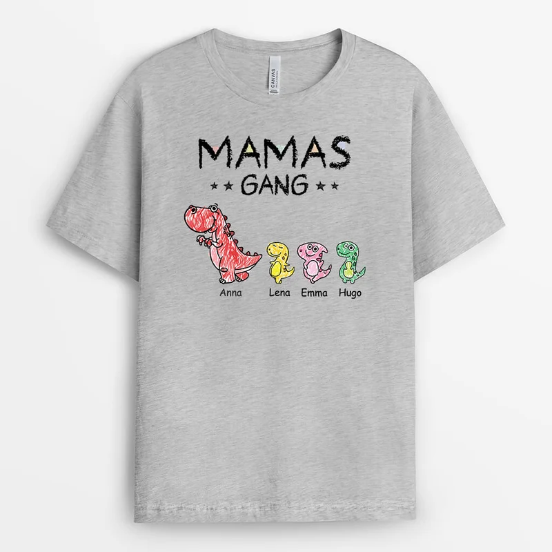 Opas/Papas Bande Dinosaurier - Personalisiertes Geschenk | T-Shirt für Männer