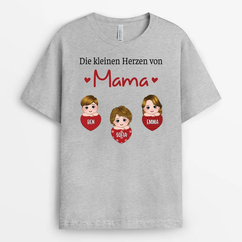 Die Kleinen Herzen Von Opa - Personalisiertes Geschenk | T-Shir für Männer