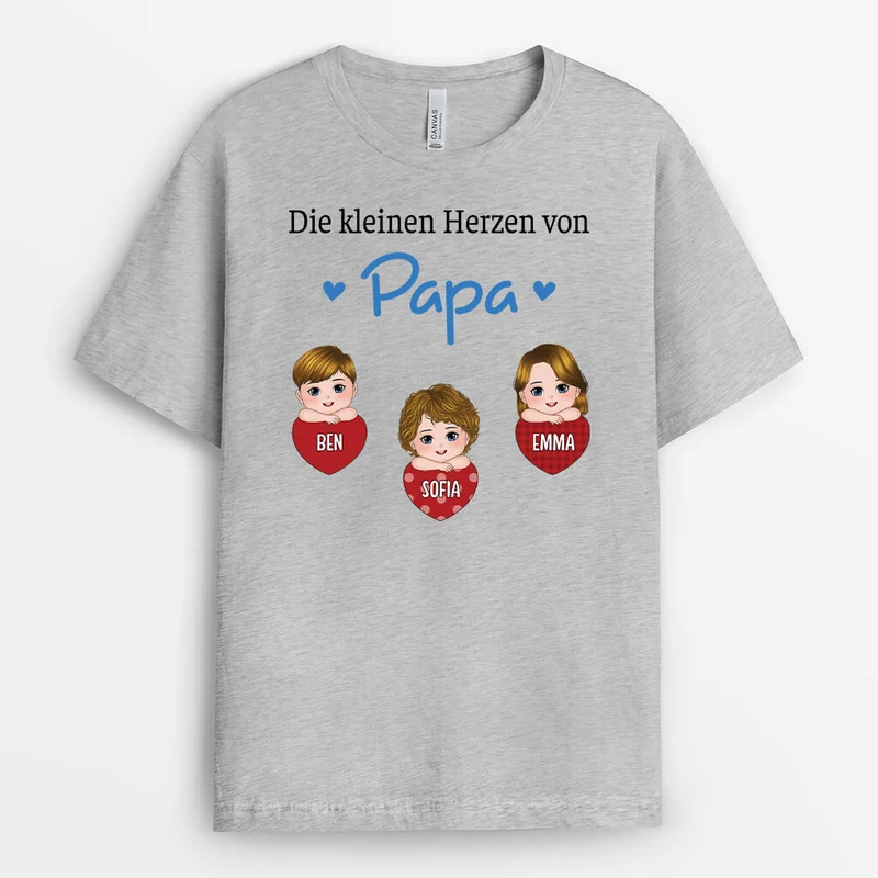Die Kleinen Herzen Von Oma - Personalisiertes Geschenk | T-Shir für Frauen