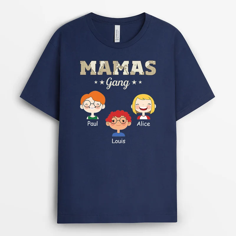 Opas/Papas Bande - Personalisiertes Geschenk | T-Shirt für Männer mit Kartenmotiv
