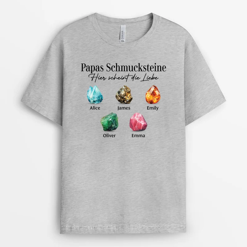 Omas/Mamas Schmuckstein - Personalisiertes Geschenk | T-Shirt für Damen