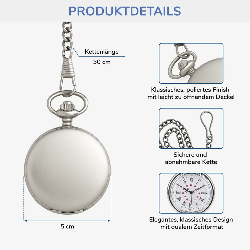 Für Immer Dein Pinky Promise - Personalisiertes Geschenk | Taschenuhr Paar