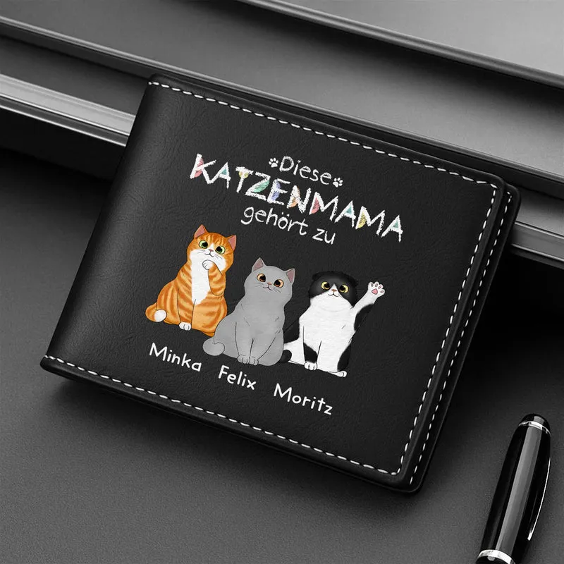 Dieser Katzenpapa Gehört Zu - Personalisierte Geschenke Herren | Portemonnaie Katzen