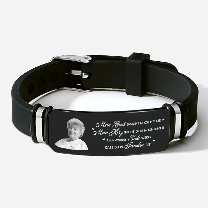 Geist & Herz Bei Dir - Personalisiertes Geschenk | Armband Mit Foto zur Erinnerung