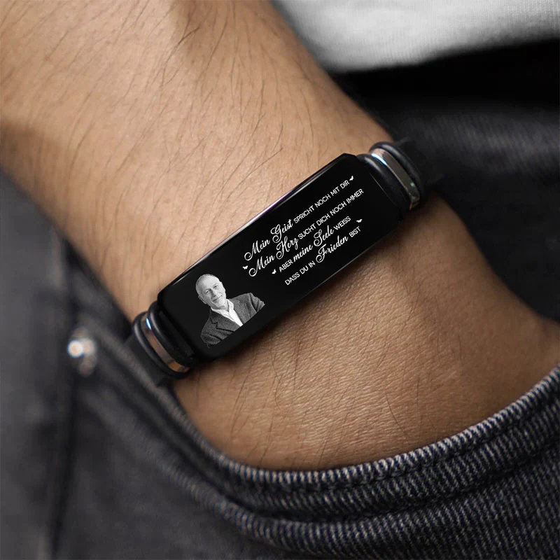 Geist & Herz Bei Dir - Personalisiertes Geschenk | Armband Mit Foto zur Erinnerung