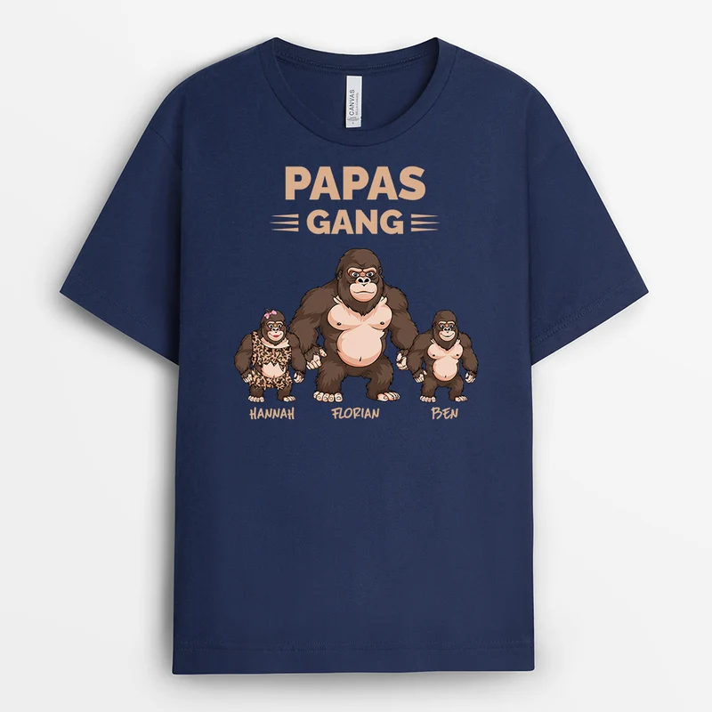 Opas Gang King Kong - Personalisiertes Geschenk | Opa-T-Shirts