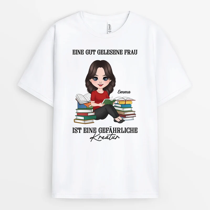 Eine Frau Die Zu Viel Liest Ist Ein Echtes Risiko - Personalisierte Geschenke Für Leseratten Frau | T Shirts