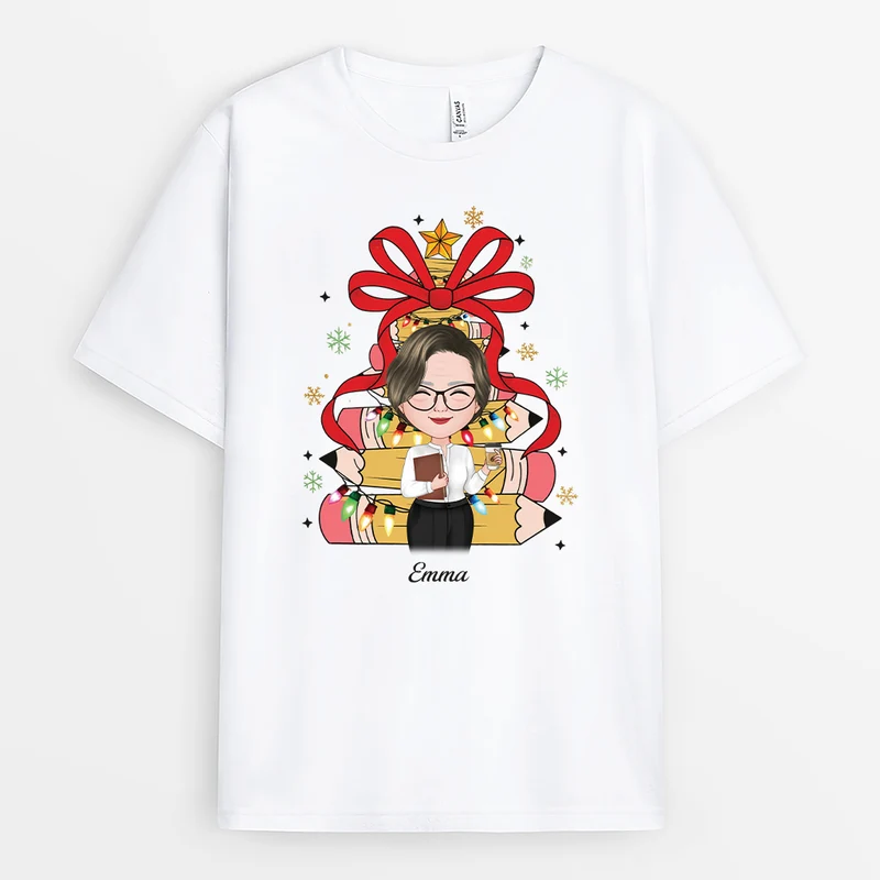 Lehrer Und Lehrerin - Personalisierte Weihnachtsgeschenke | T Shirt