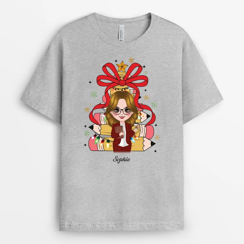 Lehrer Und Lehrerin - Personalisierte Weihnachtsgeschenke | T Shirt