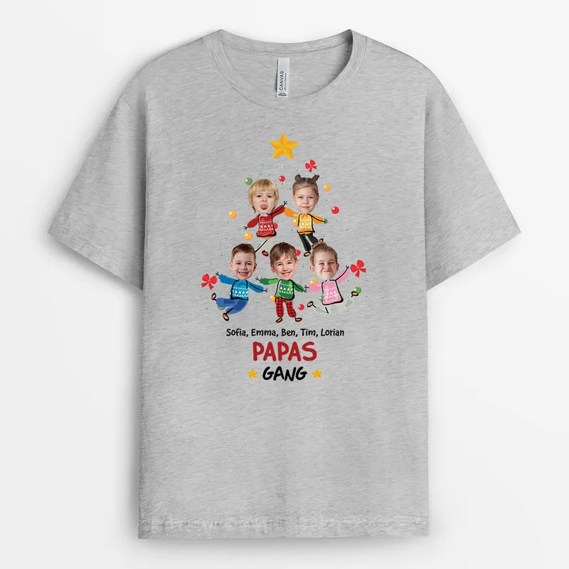 Omas Bande Und Weihnachtsbaum - Personalisiertes Geschenk | T-Shirt für Omas