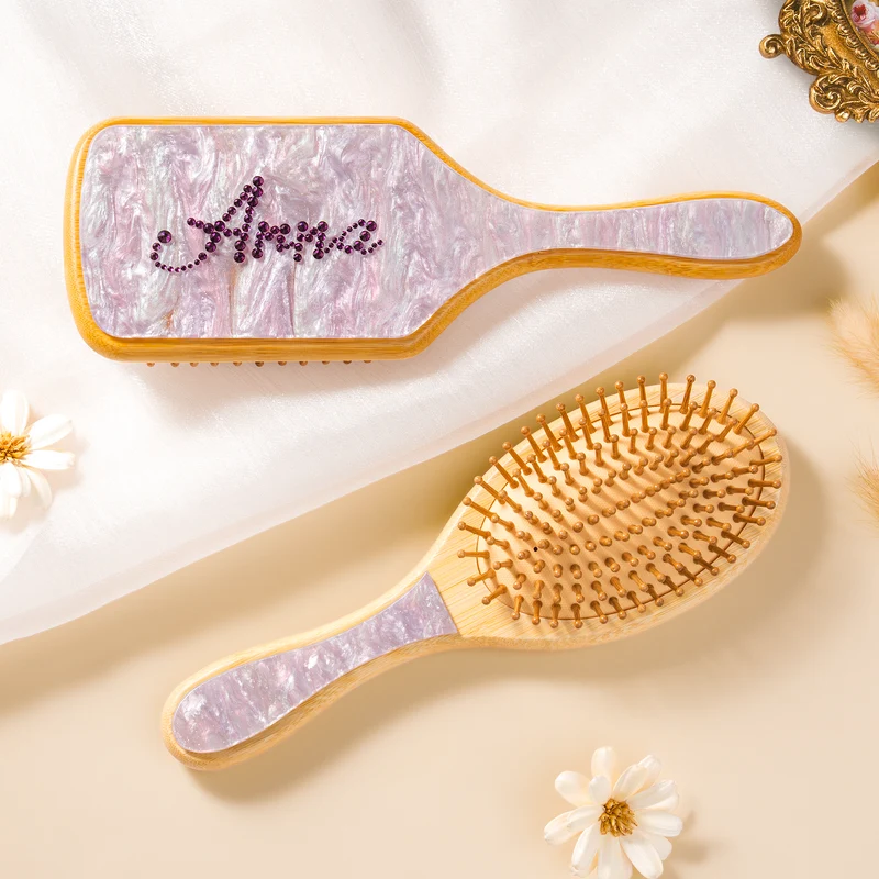 Name - Personalisiertes Geschenk | Haarbürste Mit Strass