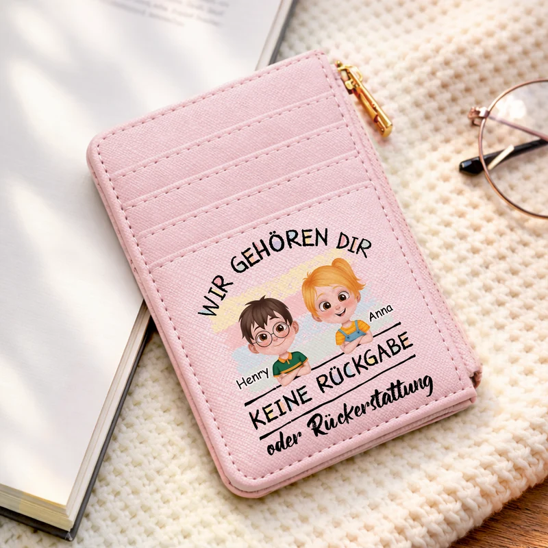 Umtausch Ausgeschlossen - Personalisiertes Geschenk | Kartenetui Mama Papa