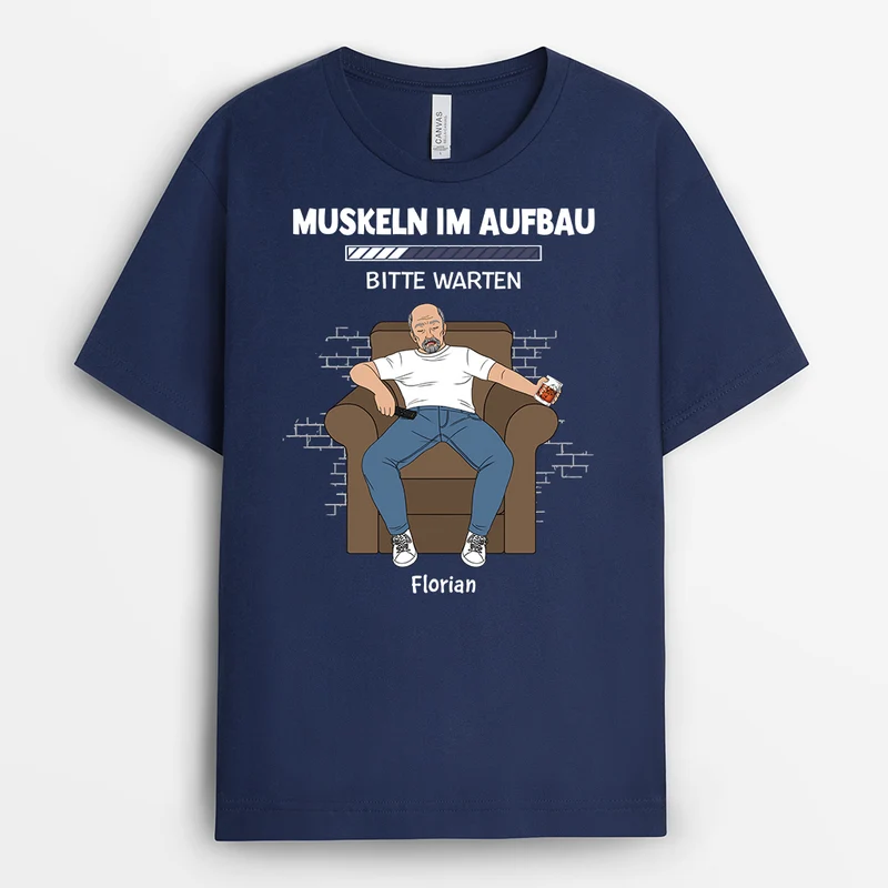 Muskeln Werden Installiert Bitte Warten - Personalisiertes Geschenk | T-shirt für Herren