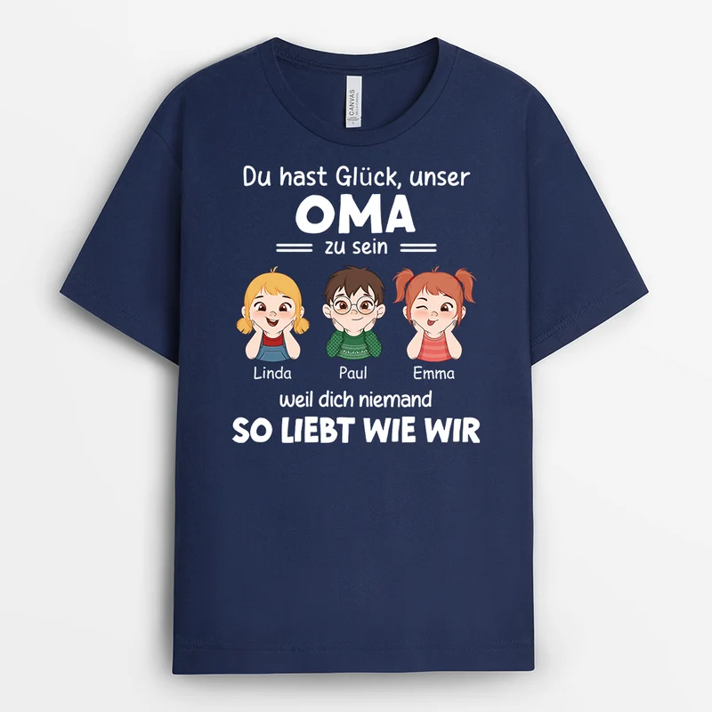 Du Hast Glück Mein Vater Zu Sein Weil Dich Niemand So Liebt Wie Ich - Personalisiertes Geschenk | T-Shirt für Papas