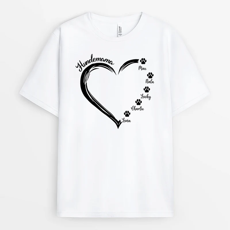 Hundemama/Katzenmama - Personalisiertes Geschenk | T-Shirt für Frauen