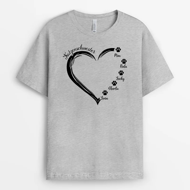 Hundemama/Katzenmama - Personalisiertes Geschenk | T-Shirt für Frauen