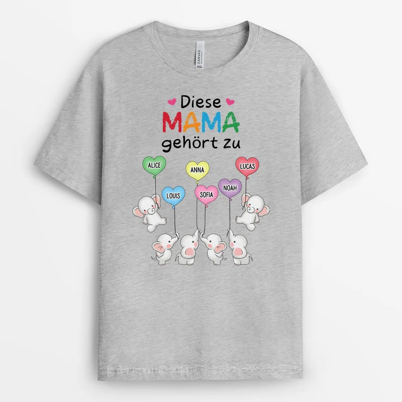 Dieser Opa/Papa Gehört Zu - Personalisiertes Geschenk | T-shirt für Papas