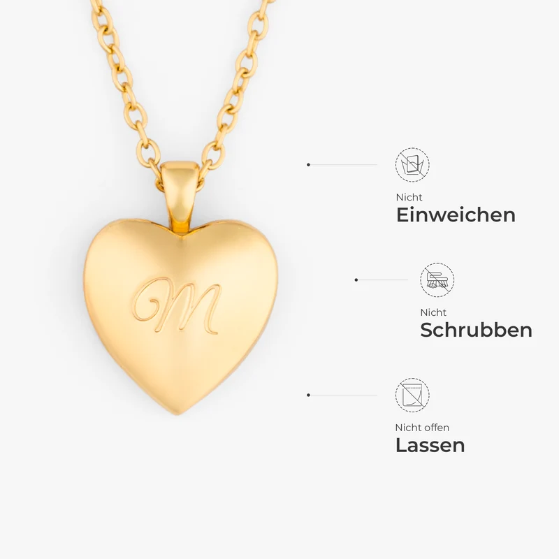 Herzkette Mit Foto - Personalisiertes Geschenk | Halskette Damen & Männer