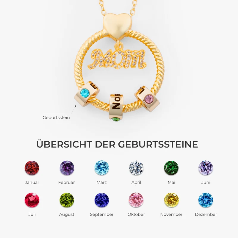 Ring Mit Geburtsstein - Personalisierte Geschenke Für Frauen Und Männer | Kette Name