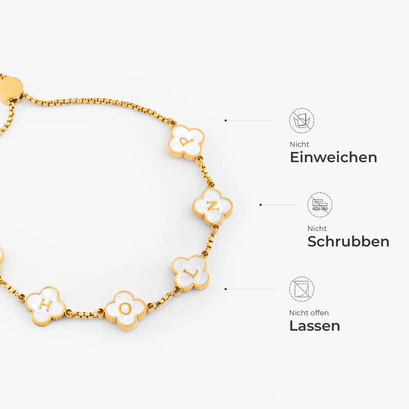 Schiebearmband & Buchstaben - Personalisiertes Geschenk | Armbänder Für Männer Und Damen