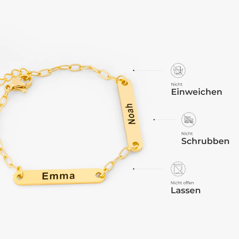 Namensschilder - Personalisiertes Geschenk | Armband Damen & Männer