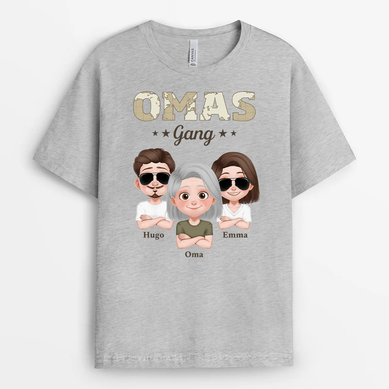 Papas Gang Erwachsene Kinder Weltkarte Armeemuster - Personalisiertes Geschenk | Tasse Papa