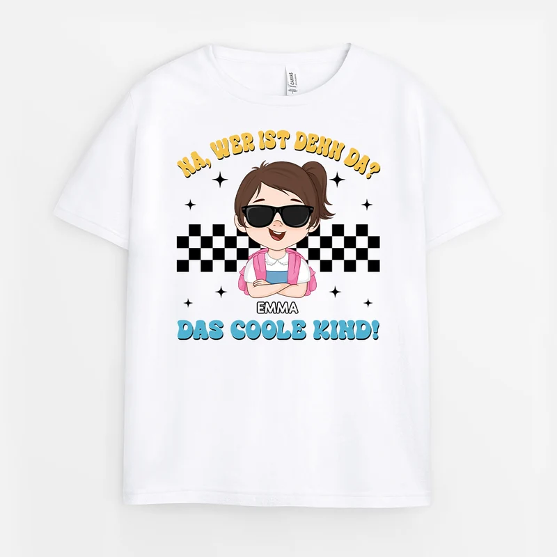 Das Coole Kind Ist Gerade Aufgetaucht - Personalisiertes Geschenk | T Shirts Kinder
