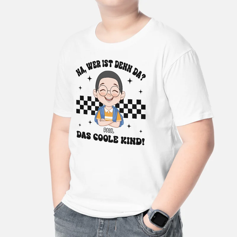 Das Coole Kind Ist Gerade Aufgetaucht - Personalisiertes Geschenk | T Shirts Kinder