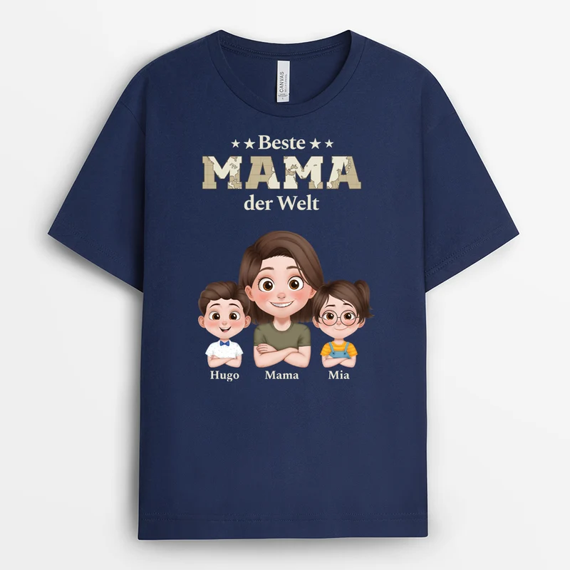 Bester Papa Der Welt Weltkarte - Personalisiertes Geschenk | T Shirt Papa