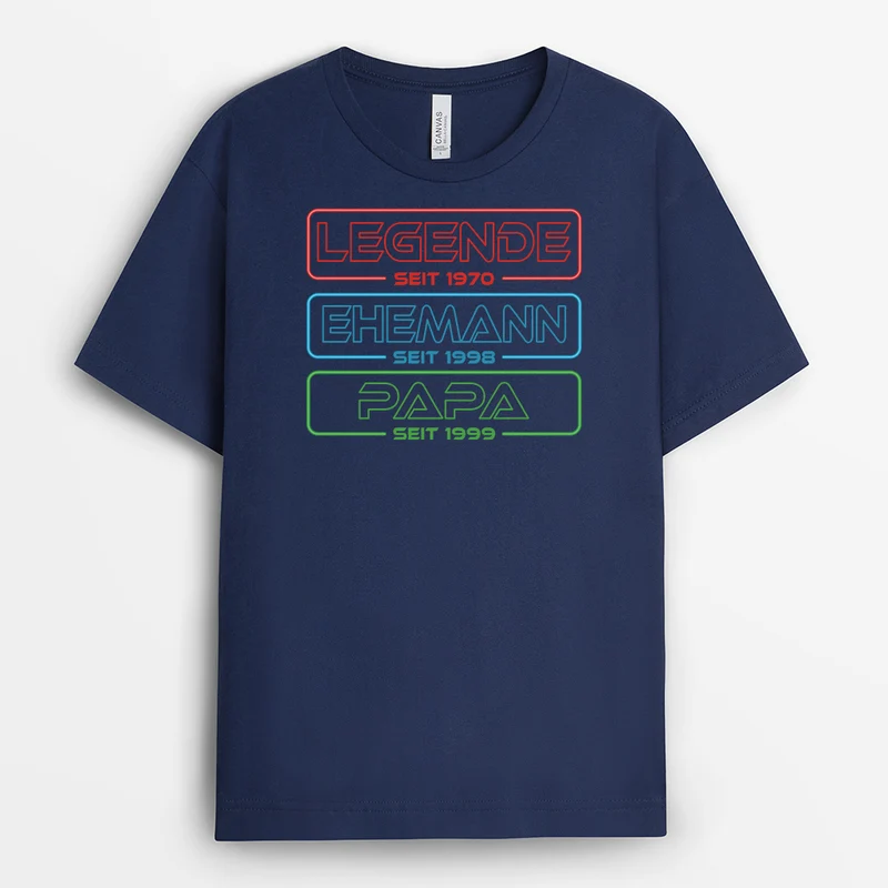 Legende Ehemann Papa Opa Seit - Personalisiertes Geschenk | T-Shirts Für Opa