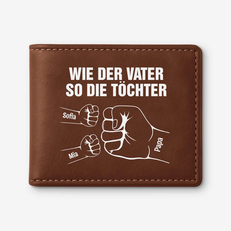 Wie Der Vater So Das Kind - Personalisierte Geschenke Herren | Portemonnaie
