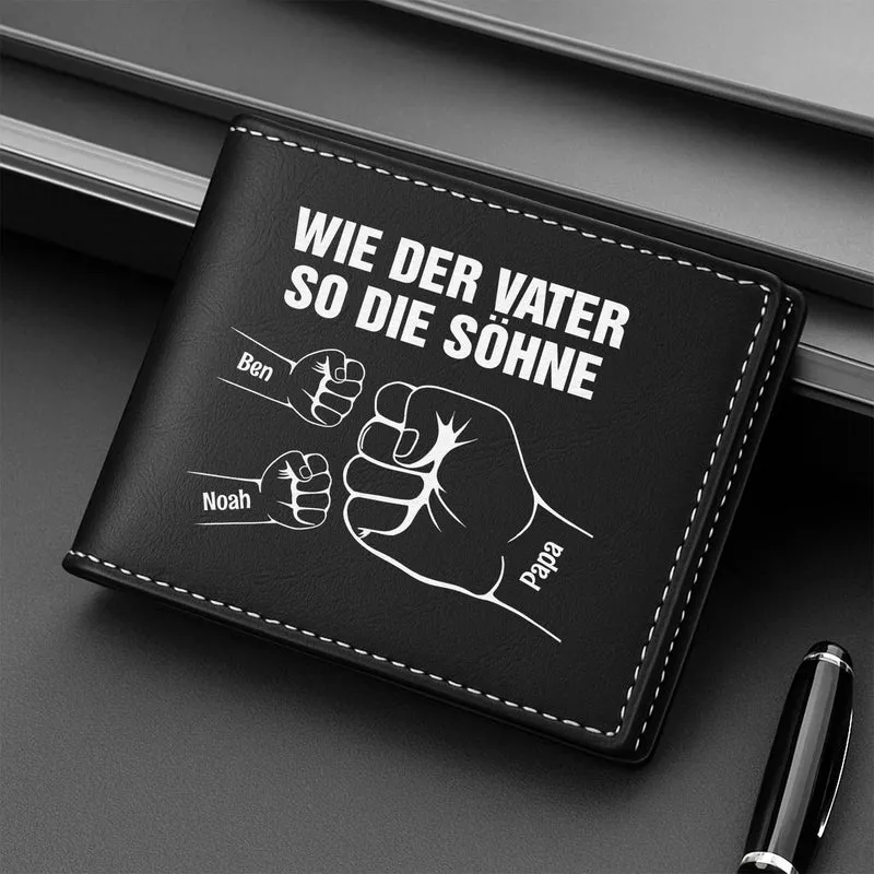 Wie Der Vater So Das Kind - Personalisierte Geschenke Herren | Portemonnaie