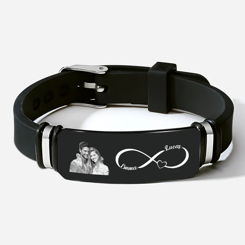 Unendlichkeitszeichen - Personalisierte Paare Geschenke | Armbänder Foto