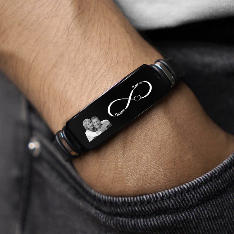 Unendlichkeitszeichen - Personalisierte Paare Geschenke | Armbänder Foto