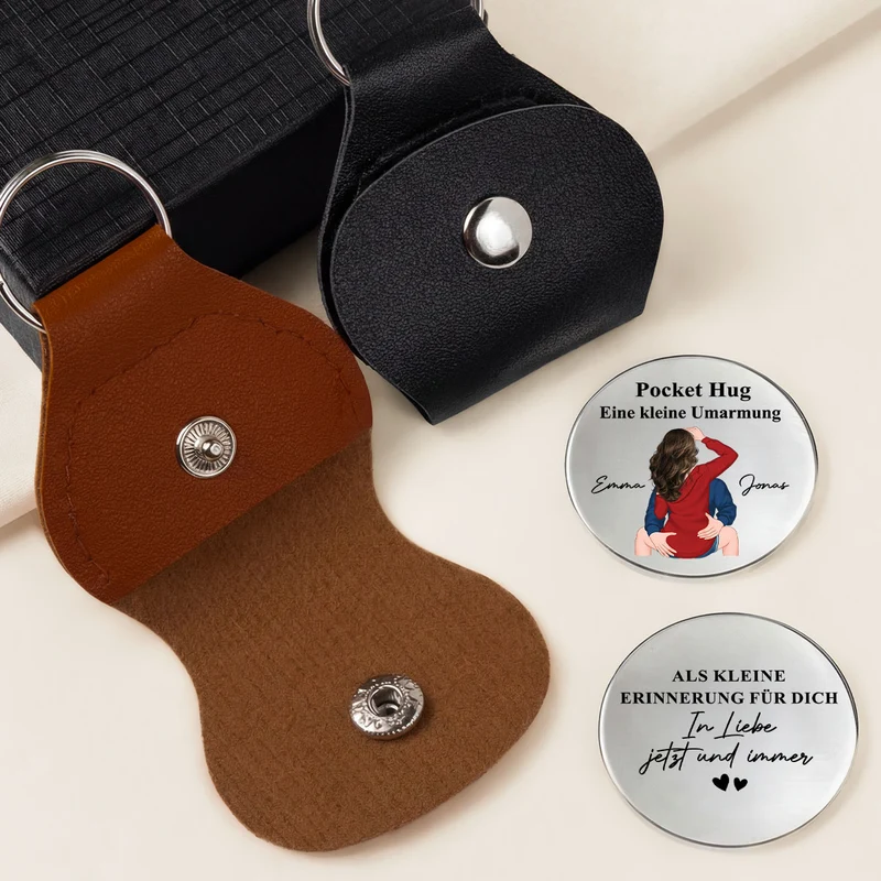 Ich Liebe Dich Mehr Als Alles Andere - Personalisierte Paar Geschenke | Pocket Hug Schlüsselanhänger