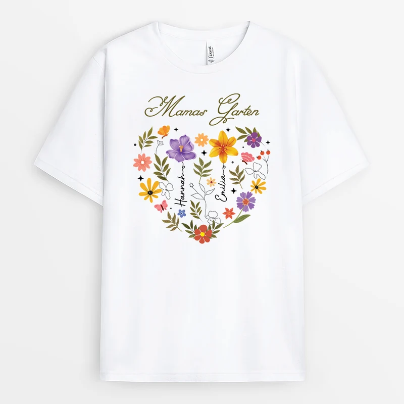 Mamas Garten - Personalisiertes Geschenk | Mama T-Shirt