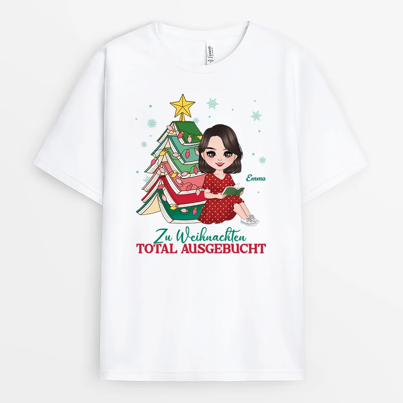 Zu Weihnachten Total Ausgebucht - Personalisierte Geschenke Für Leseratten Männer & Frauen | T Shirts