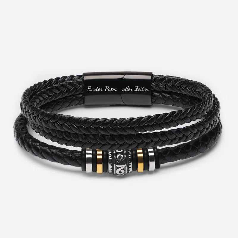 Ich Lieb Dich Für Immer - Personalisiertes Geschenk | Opa/Papa Armband