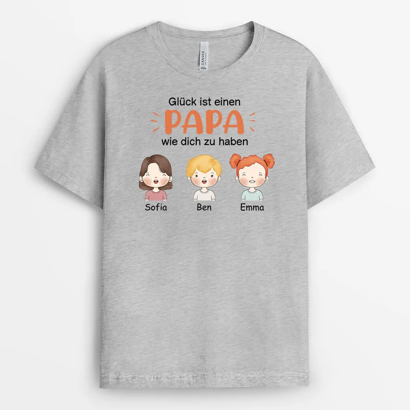 Glück Ist Eine Mama/Oma Wie Dich Zu Haben - Personalisiertes Geschenk | T-Shirt für Damen