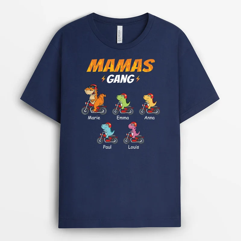 Opas/Papas Bande Dinosaurier Racing - Personalisiertes Geschenk | Cooles T-Shirt für Männer
