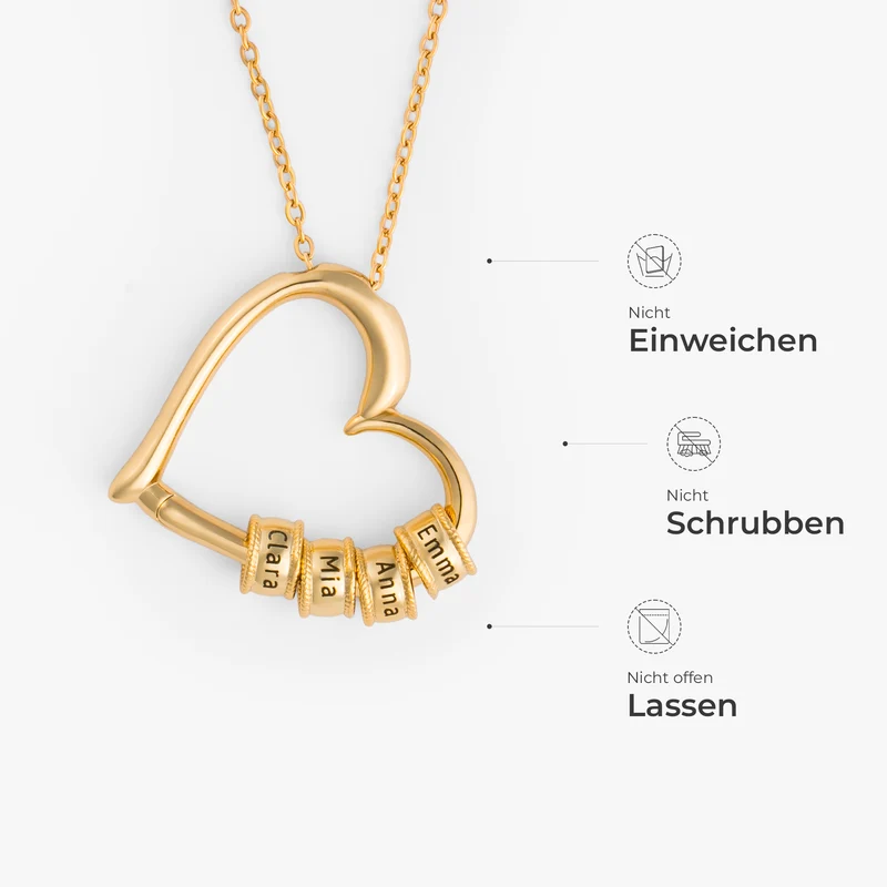 Mama Oma Kinder Herzen - Personalisiertes Geschenk | Halskette Damen
