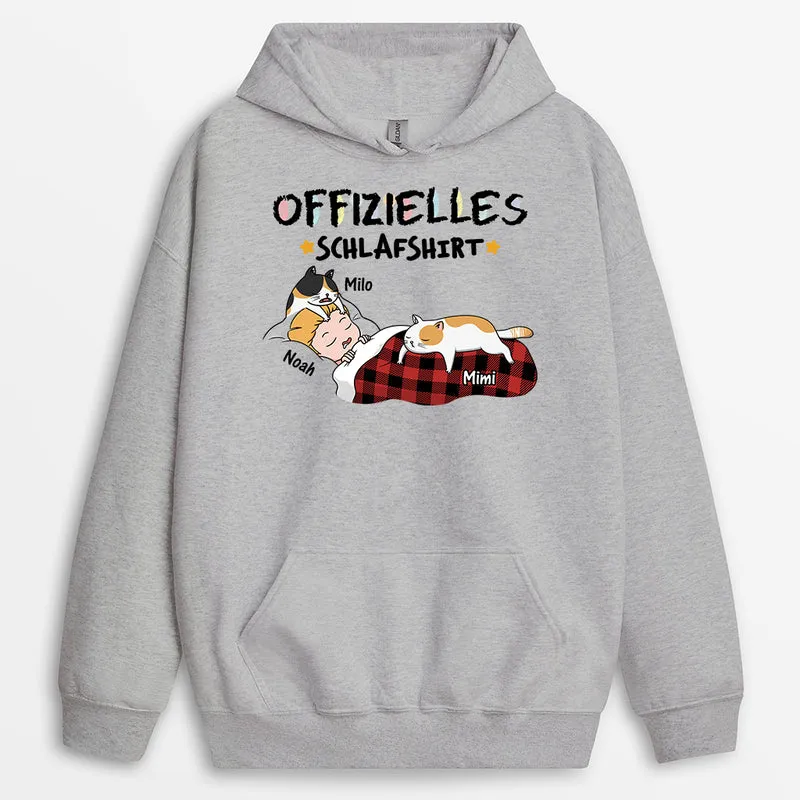 Offizielles Schlafshirt - Personalisierte Geschenke Katze | Hoodie Lustig