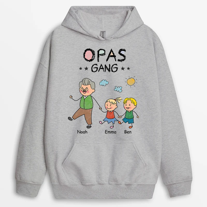 Omas Gang - Personalisiertes Geschenk | Oma/Opa Hoodie