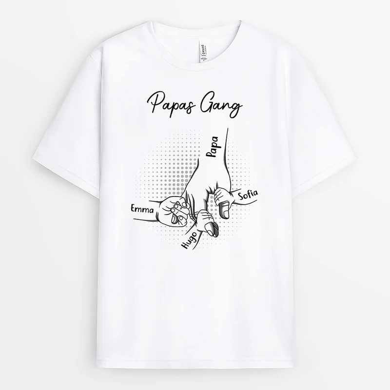 Papas Bande - Personalisiertes Geschenk | T-shirt für Papas