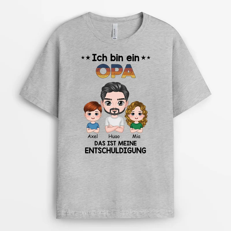 Ich Bin Papa Das Ist Meine Entschuldigung - Personalisiertes Geschenk | T-shirt für Papas