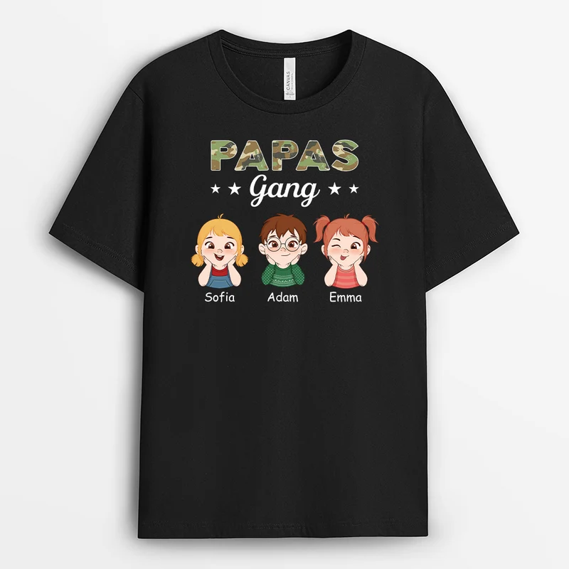 Papas/Opas Bande Das Heer - Personalisiertes Geschenk | T-shirt für Opas/Papas