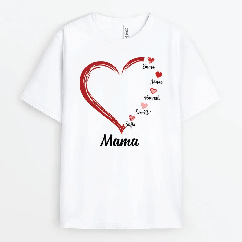 Oma Herz - Personalisiertes Geschenk | T-Shirt für Omas