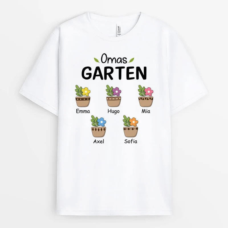 Omas/Mamas Garten - Personalisiertes Geschenk | T-Shirt für Damen