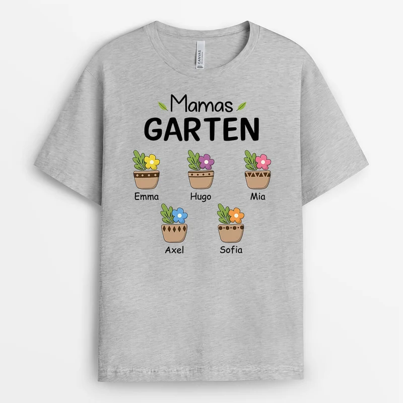Omas/Mamas Garten - Personalisiertes Geschenk | T-Shirt für Damen